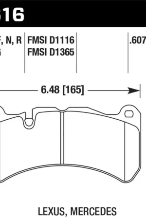 Limited Edition Hawk 13-14 Ford Mustang GT500 HPS 5.0 Street Front Brake Pads | Graveyard Performance