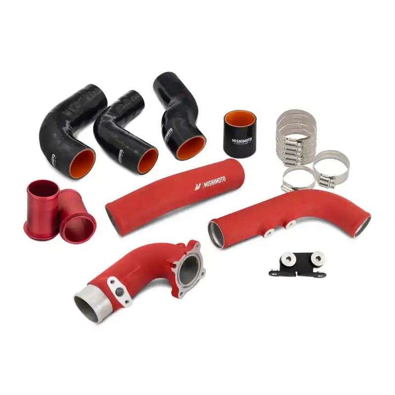 Direct From Factory Mishimoto 2023+ Toyota GR Corolla Intercooler Pipe Kit - Wrinkle Red | Graveyard Performance