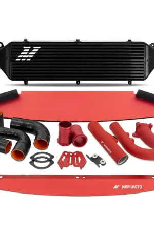 Mishimoto 2023+ Toyota GR Corolla Intercooler & Pipe Kit - Black Cooler - Red Pipes | Graveyard Performance Price Cut