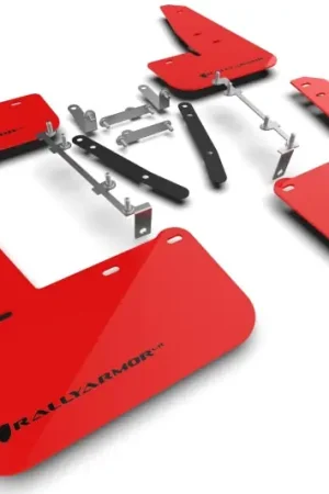 Rally Armor 23-25 Toyota GR Corolla Red UR Mud Flap w/Black Logo | Graveyard Performance Same Day Shipping