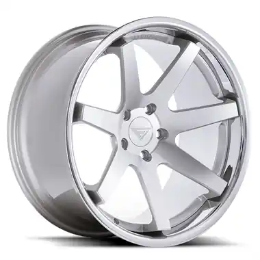 Ferrada Wheels FR1 Machine Silver / Chrome Lip 22x9 5x130 ET42 71.6 Mid Concavity Must Have