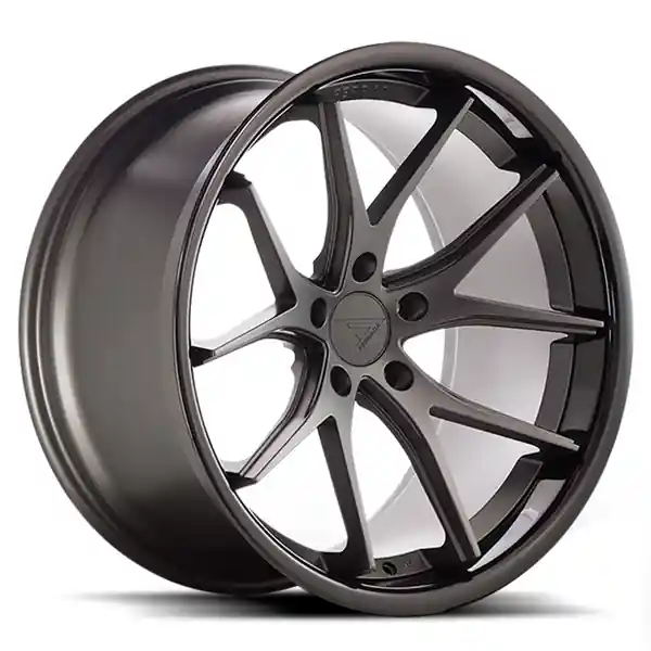 Ferrada Wheels FR2 Matte Black / Gloss Black Lip 22x9 5x112 ET30 66.56 Mid Concavity Professional Grade