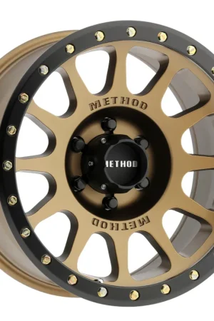Genuine Method MR305 NV 18x9 +18mm Offset 6x135 94mm CB Method Bronze/Black Street Loc Wheel