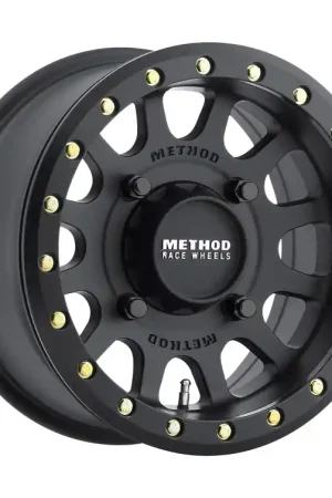 Method MR401 UTV Beadlock 14x7 / 5+2/38mm Offset / 4x136 / 106mm CB Matte Black Wheel Modern