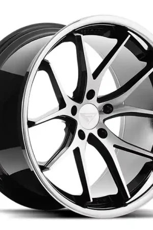 High Quality Ferrada Wheels FR2 Machine Black / Chrome Lip 20x10.5 5x112 ET38 66.56 Deep Concavity