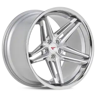 Ferrada Wheels CM1 Machine Silver / Chrome Lip 22x10.5 5x120 ET40 74.1 Deep Concavity Brand New