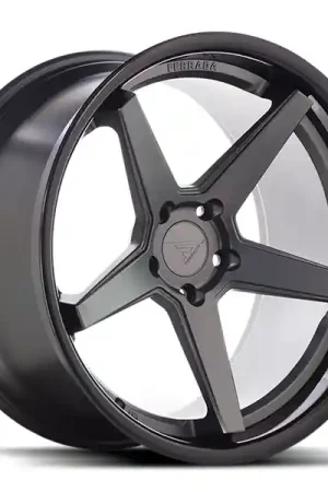 Ferrada Wheels FR3 Matte Black / Gloss Black Lip 19x10.5 5x112 ET38 66.56 Deep Concavity High Quality