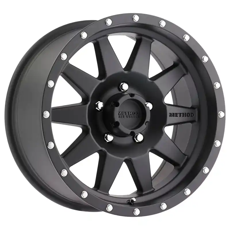 Method MR301 The Standard 17x9 -12mm Offset 5x4.5 83mm CB Matte Black Wheel Special Discount