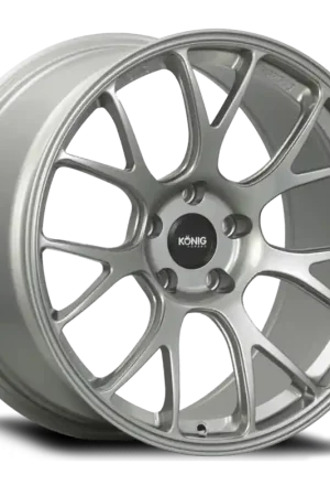 Konig Forged F1M 18X8.5 5X120 ET35 Ash Silver Knurled Bead Premium