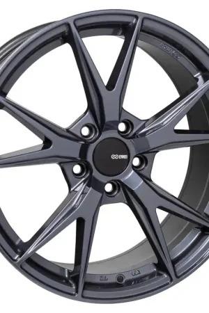 Super Sale Enkei Phoenix 18x8 40mm Offset 5x108 72.6mm Bore Blue Gunmetal Wheel