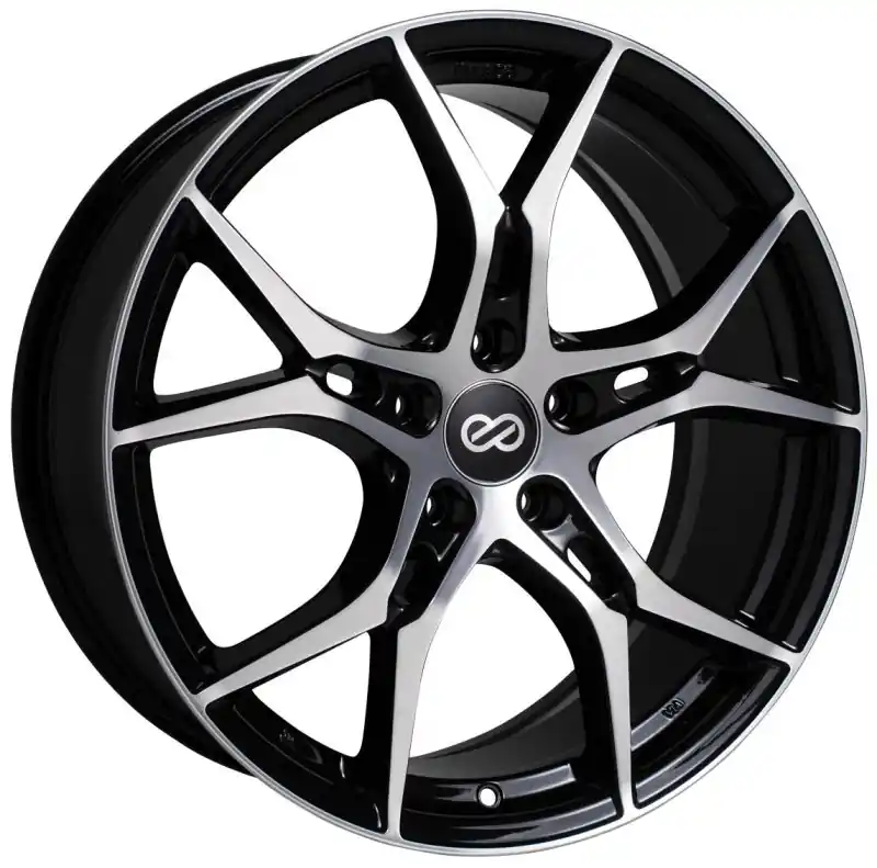Enkei Vulcan BKM 17x7.5 +38 5x114.3mm 72.6mm Black Machined Viral