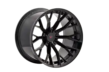 Buy Online Ferrada Wheels Forge-8 FR9 Obsidian Black 22x11 5x120 ET25 74.1 Super Deep Concavity