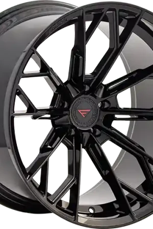 Ferrada Wheels Froge-8 FR11 Obsidian Black 20x12 Blank ET20-55 66.56 Deep Concavity Super Sale