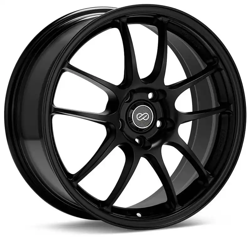 Enkei PF01 17x7 4x100 38mm Offset 75mm Bore Diameter Matte Black Wheel Certified