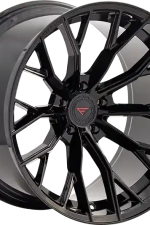 Ferrada Wheels Froge-8 FR9 Obsidian Black 20x12 Blank ET20-55 66.56 Deep Concavity Warranty Included