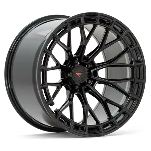 Fan Favorite Ferrada Wheels Forge-8 FR12 Obsidian Black 20x10.5 Blank ET10-40 66.56 Deep Concavity