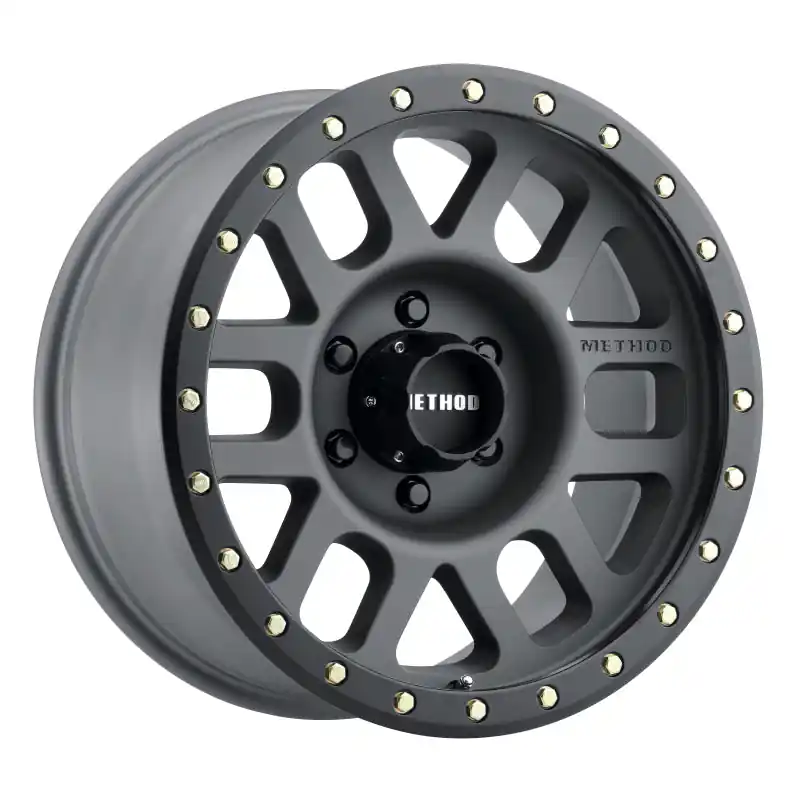 Luxury Method MR309 Grid 17x8.5 0mm Offset 6x135 94mm CB Titanium/Black Street Loc Wheel