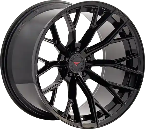 Free Shipping Ferrada Wheels Froge-8 FR9 Obsidian Black 20x10 Blank ET10-45 66.56 Mid Concavity