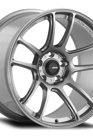 New Arrival Konig Heliogram 18X8.5 5X114.3 ET42 Titanium Metallic Knurled Bead Flow Formed