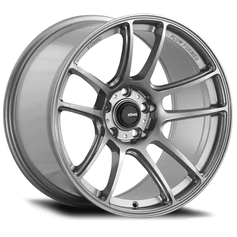 New Arrival Konig Heliogram 18X8.5 5X114.3 ET42 Titanium Metallic Knurled Bead Flow Formed