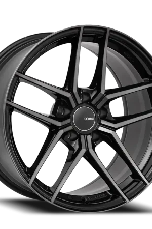 Original Enkei TY-5 MBM 18x8 +40 5x108mm 72.6mm Machined Black Pearl