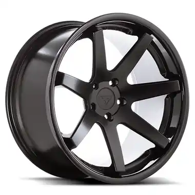 Get Yours Ferrada Wheels FR1 Matte Black / Gloss Black Lip 20x10.5 5x115 ET15 71.6 Deep Concavity