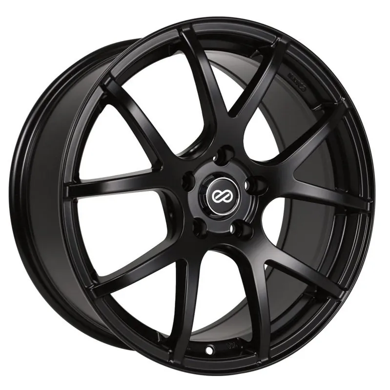 Enkei M52 BK 17x7.5 +42 4x100mm 72.6mm Gloss Black Worldwide Shipping