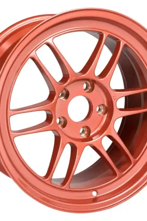 Special Offer Enkei RPF1 17x9 5x114.3 22mm Offset 73mm Bore Orange Wheel