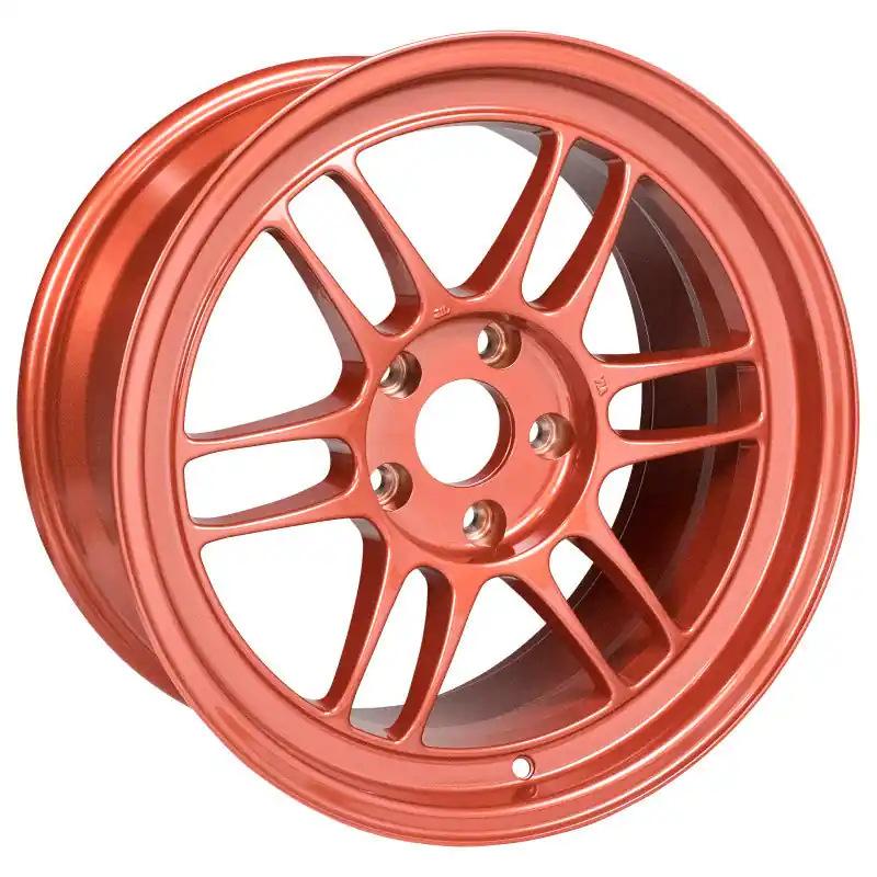 Special Offer Enkei RPF1 17x9 5x114.3 22mm Offset 73mm Bore Orange Wheel