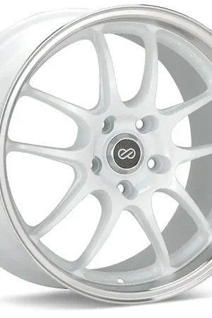 Enkei PF01 17x9 5x114.3 35mm Offset 75mm Hub Bore - White Machined In Demand