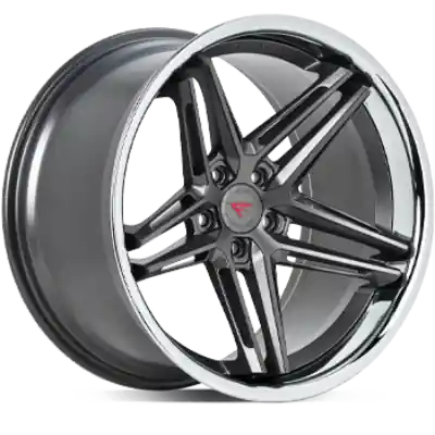 Ferrada Wheels CM1 Matte Graphite / Chrome Lip 20x10.5 5x115 ET20 71.6 Deep Concavity Flash Sale