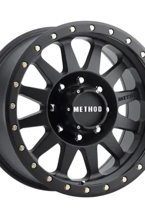 Mega Sale Method MR304 Double Standard 17x8.5 0mm Offset 8x170 130.81mm CB Matte Black Wheel