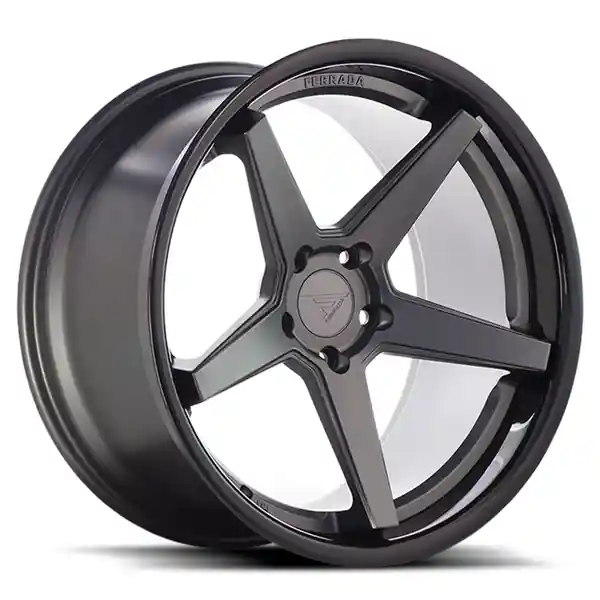 Ferrada Wheels FR3 Matte Black / Gloss Black Lip 19x10.5 5x120 ET25 74.1 Deep Concavity Top Pick
