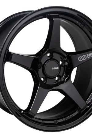 Free Returns Enkei TS-5 BK 17x9 +45 5x100mm 72.6mm Gloss Black