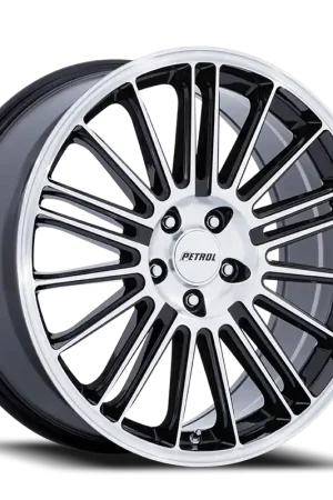 Petrol P1D GBM 20x8.5 +40 5x108mm 72.56mm Gloss Black Machined Face Genuine