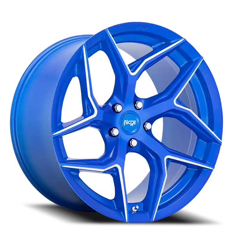Niche Torsion M268 20x9 +25 5x112mm 66.56mm Anodized Blue Milled Markdown