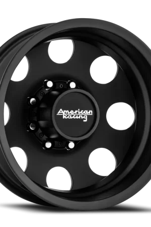 Holiday Sale American Racing Baja Dually AR204 BK 17x6.5 -140 8x200mm 142mm Satin Black