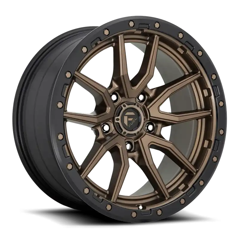 Premium Fuel Rebel D681 20x9 +1 5x139.7mm 78.1mm Matte Bronze Black Bead Ring