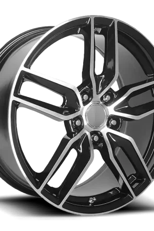 Cheap Performance Replica PR160 GBM 20x10 +79 5x120.65mm 70.3mm Gloss Black Machined Spokes