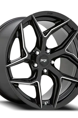 Niche Torsion M266 20x10.5 +40 5x112mm 66.56mm Gloss Black Milled Free Delivery