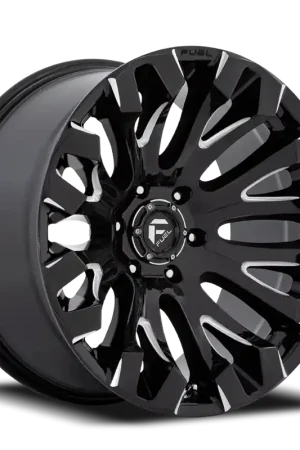 Limited Edition Fuel Quake D828 20x9 +1 6x139.7mm 106.1mm Gloss Black Milled