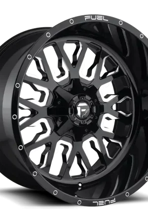 Fuel Stroke D611 20x9 +1 6x135/6x139.7mm 106.3mm Gloss Black Milled Certified