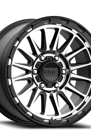 KMC Impact KM542 SMB 17x9 -12 6x139.7mm 106.25mm Satin Black Machined Special Discount