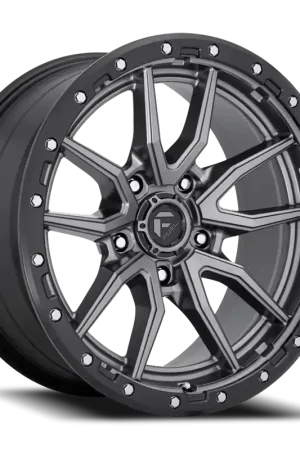 Factory Price Fuel Rebel D680 17x9 +1 5x127mm 71.5mm Matte Gunmetal Black Bead Ring