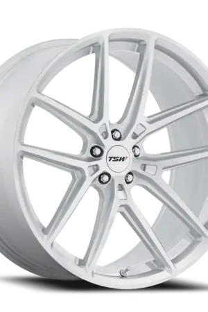 Express Delivery TSW Imola SD 19x10.5 +35 5x112mm 66.56mm Gloss Silver Machined Face