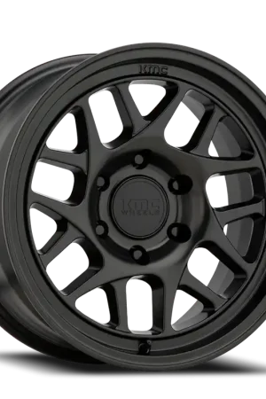 New Release KMC Bully OL KM717 SB 17x8.5 +0 6x120mm 66.9mm Satin Black