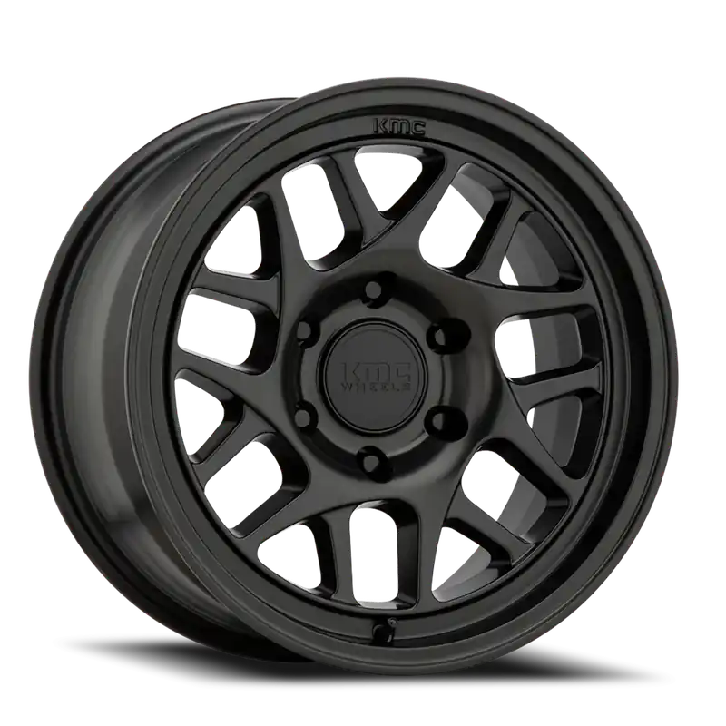 New Release KMC Bully OL KM717 SB 17x8.5 +0 6x120mm 66.9mm Satin Black