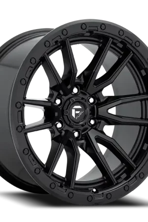 Fresh Stock Fuel Rebel D679 17x9 -12 6x139.7mm 106.1mm Matte Black