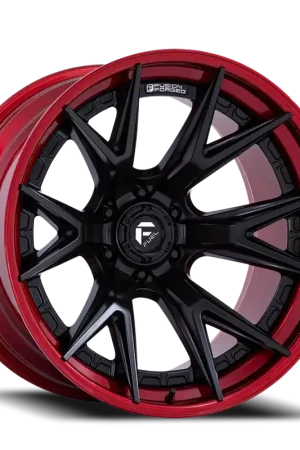 Modern Fuel Catalyst FC402MQ 22x10 -18 8x165.1mm 125.1mm Matte Black Candy Red Lip