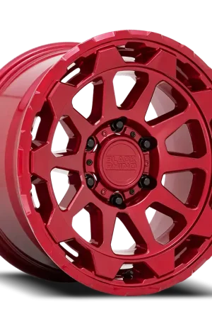 Original Black Rhino Rotor RD 18x9 +12 6x120mm 67.1mm Candy Red